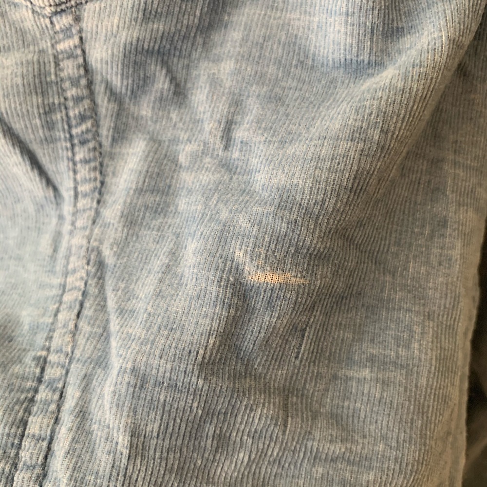 Bella Dahl Light Wash Corduroy Denim Button Shirt - Picture 7 of 11